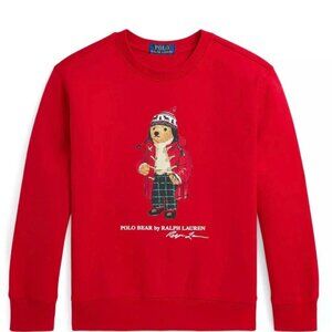 Polo Ralph Lauren Bear Print Crew Neck Sweatshirt